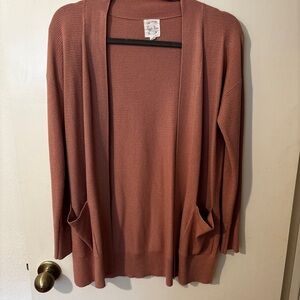 Hippie Rose Dusty Pink Open Front Cardigan